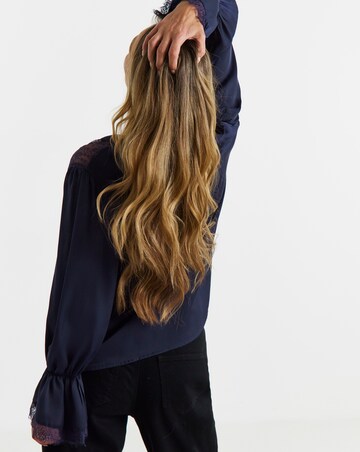 Blackberry Lace Panel Blouse