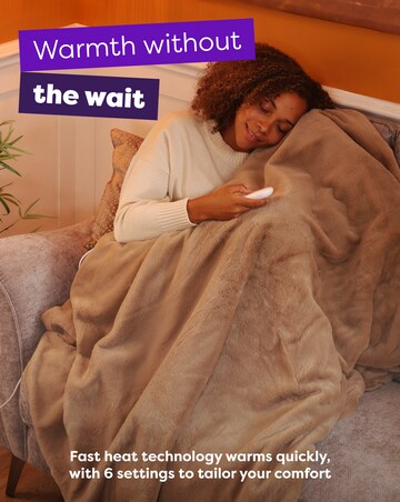 Slumberdown Elegantly Warm Luxury Heated Throw