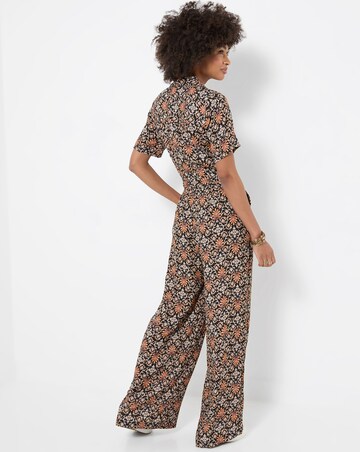 Joe Browns Petite Josie Short Sleeve Zip Front Jumpsuit