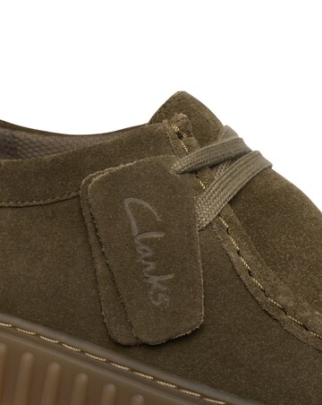 Clarks Torhill Lo Shoes - Olive