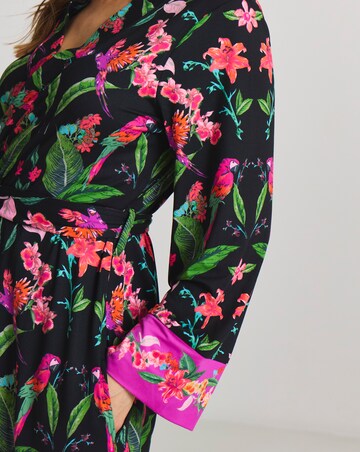 Figleaves Floral Gown With Bag And Eye Mask