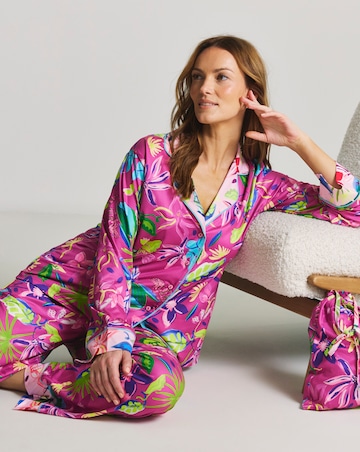 Figleaves Floral Revere Pyjama Set In A Bag