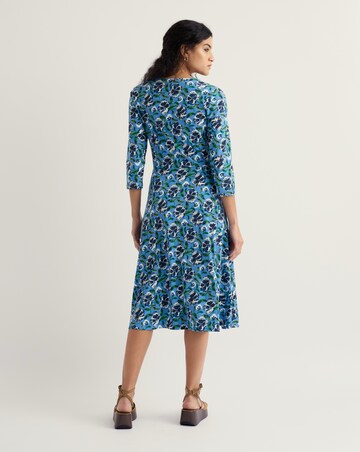 Seasalt Cornwall Three Quarter Sleeve Pier View Jersey Dress