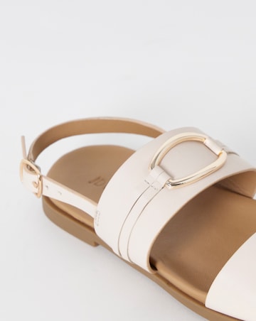 Avril Ring Detail Slingback Sandals - Extra Wide Fit (EEE)