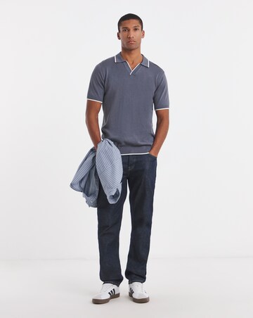 Tipped Knitted Short Sleeve Polo