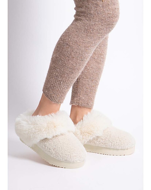 totes Ladies Textured Mule On Chunky Sole