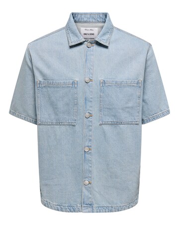 Only & Sons Boxy Denim Shirt - Blue