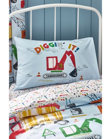 Catherine Lansfield Kids Digger Dreams Duvet Cover Set