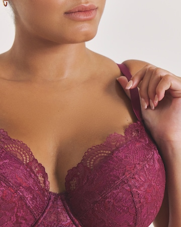 Pretty Secrets (2 Pack) New Ella Wired Padded Plunge Bras (B-G) Fig/Cherry