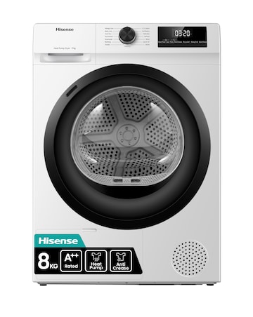 Hisense DH1Q802BW2 1 Series 8kg Heat Pump Dryer - White