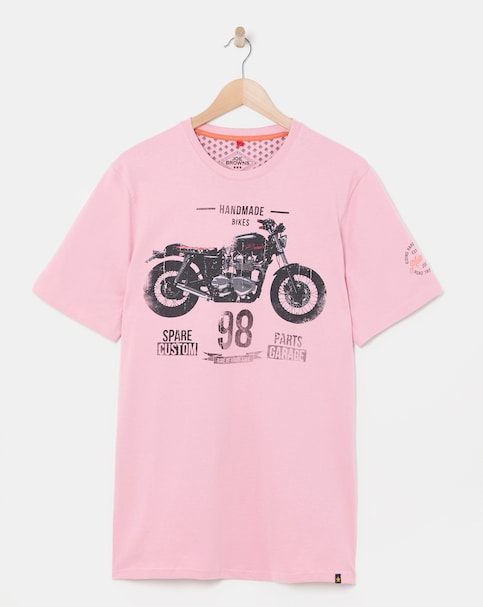 Joe Browns Motorcycle Print T-Shirt Long Length