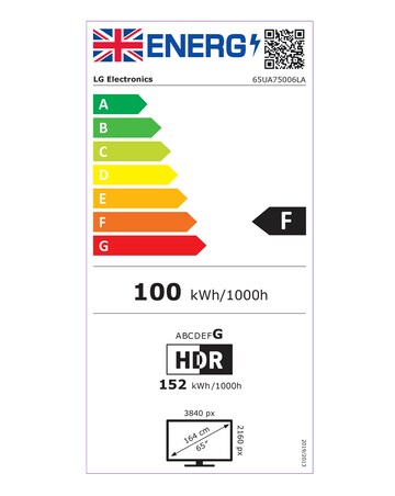LG 65UA75006LA 65in 4K Ultra HD Smart TV