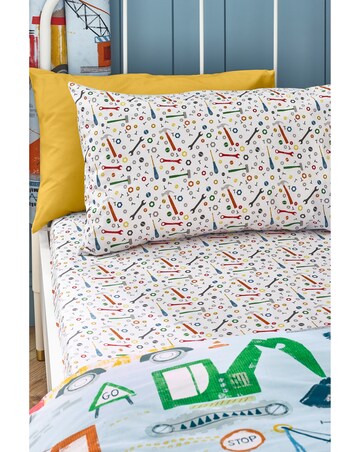 Catherine Lansfield Kids Digger Dreams Fitted Sheet