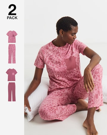 JD Williams (2 Pack) Value Pyjama Sets