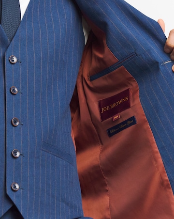 Joe Browns Striped Cotton Linen Suit Blazer