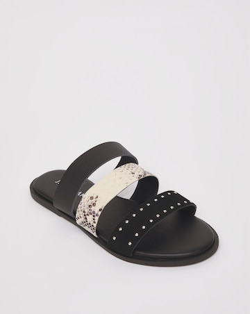 3 Strap Leather Mule EEE Fit