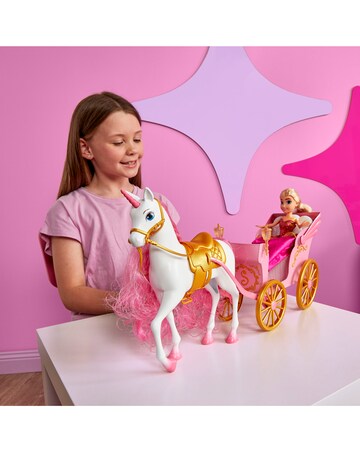 Sparkle Girlz 10.5-inch Princess Doll with Unicorn & Carriage