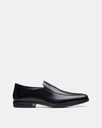 Clarks Howard Edge Shoes Wide Fit - Black