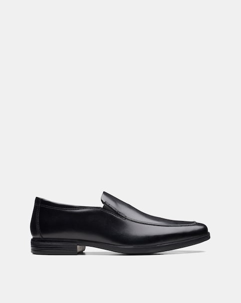 Clarks Howard Edge Shoes Wide Fit - Black