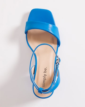 Rimini Barely There Block Heeled Sandals - Extra Wide Fit (EEE)