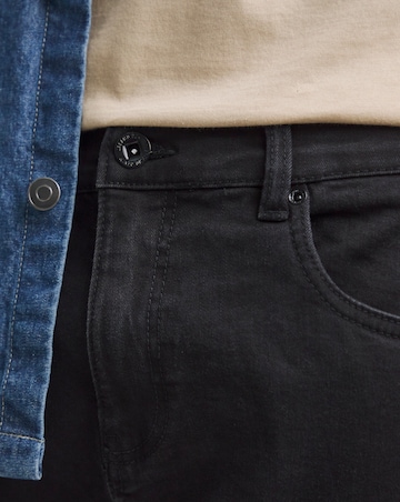 Black Straight Fit Stretch Jeans