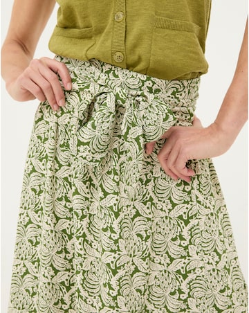 FatFace Sacha Damask Floral Midi Skirt