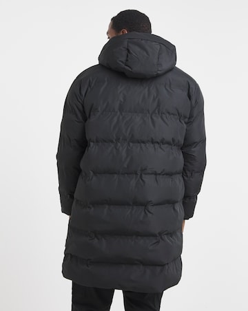 Jack & Jones Soho Longline Puffer Coat - Black