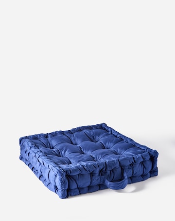 Velvet Padded Seat Cushion - Navy