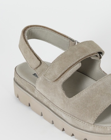 Astra Chunky Suede Sandals - Wide Fit (E)