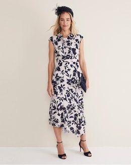 Phase Eight Willow Floral Cowl Neck Dress