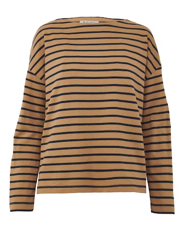 Anthology Stripe Cotton Modal Long Sleeve Top