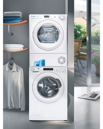 Candy Smart CSEH8A2LE 8kg Heat Pump Tumble Dryer White + Install