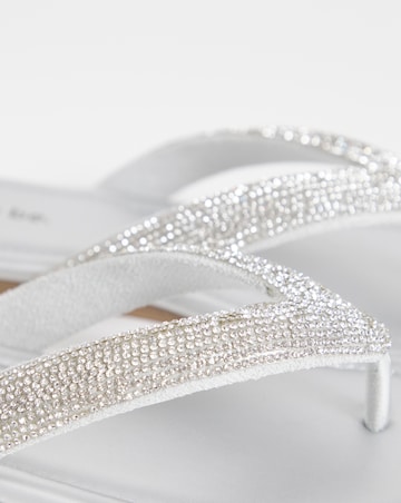 Cammy Flat Toe Post Sandals - Wide Fit (E)