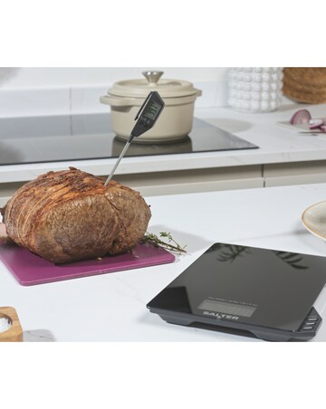 Salter Electronic Scale with Thermometer & Timer