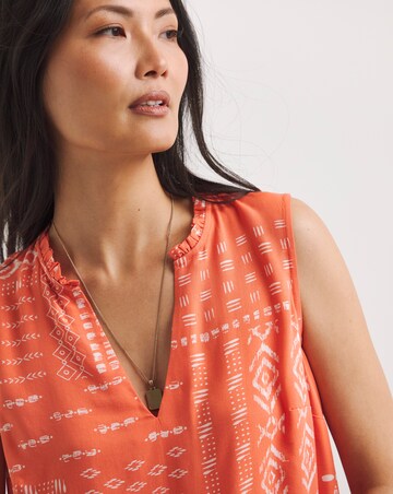 Julipa Sleeveless Ruffle Blouse
