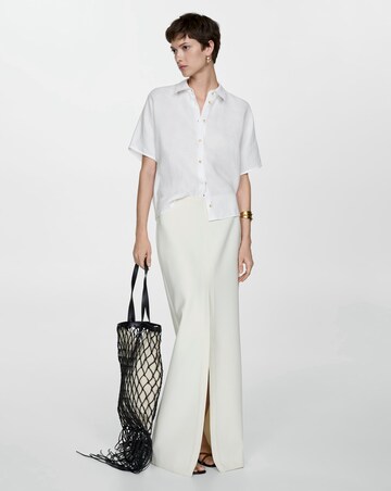 Mango Linen Button Up Shirt