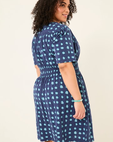 FatFace Liv Shibori Spot Dress