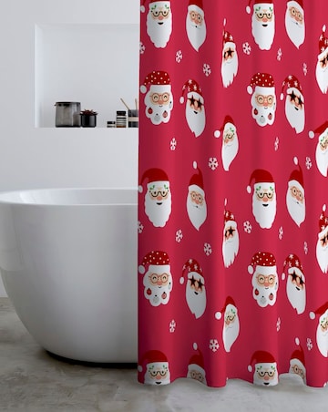 Catherine Lansfield Christmas Santa Spec-tacular Shower Curtain