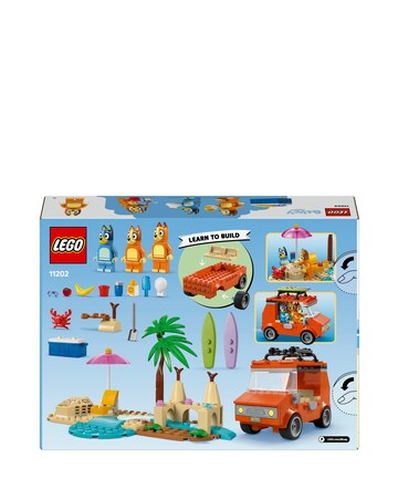 LEGO Bluey: Bluey's Beach & Family Car Trip, Building Kit 11202