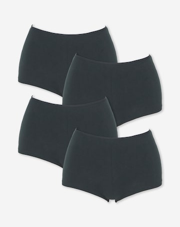 Pretty Secrets (4 Pack) Cotton Boy Short Knickers