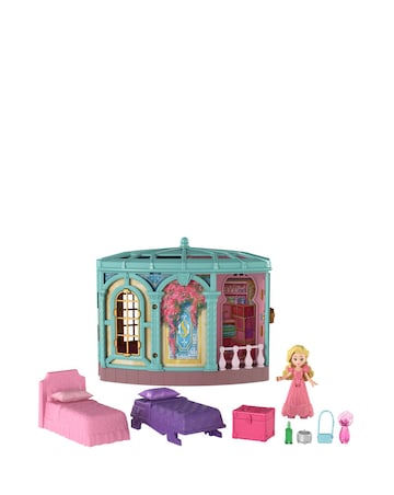 Wicked So Popular Dorm Small Doll Playset with 3 Play Spaces & 10 Total Pieces