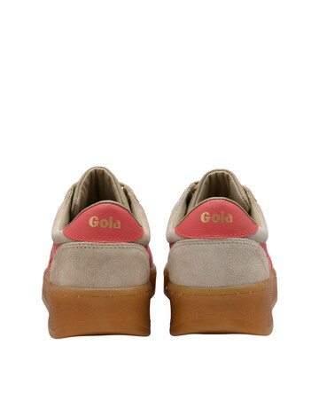 Gola Grandslam Suede Trainers - Bone/Coral/Gum