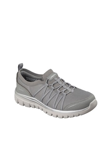 Skechers Grey/Silver Graceful Purecrush Trainers - Standard Fit (D)