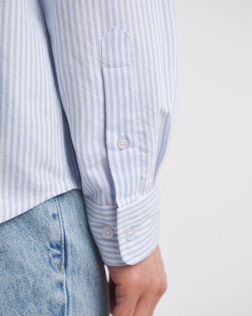 Long Sleeve Stripe Oxford Shirt