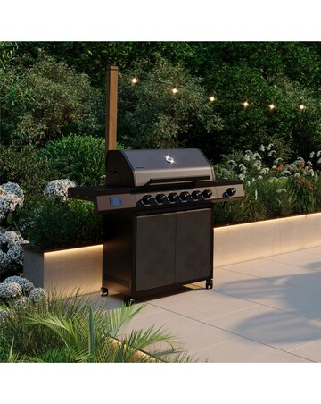 Charles Bentley Ottimo Origin Pro 455 6 Burner Gas Barbecue with Side Burner