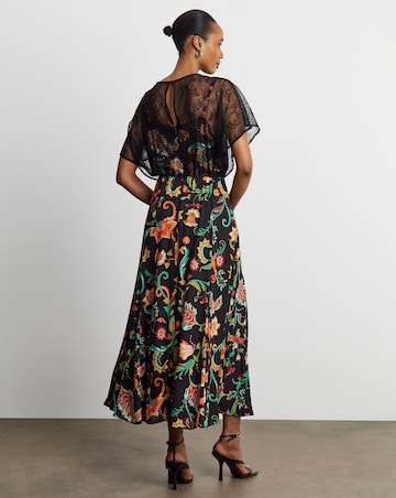 Joanna Hope Lace Sleeve Tea Dress