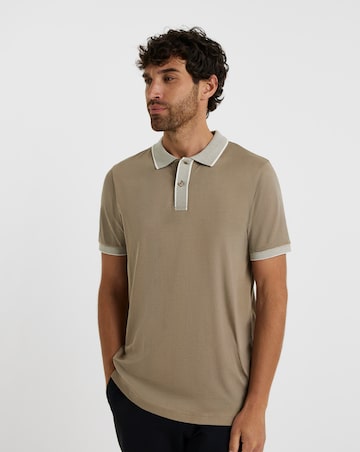 Folio Smart Supima Polo Long Length-Stone