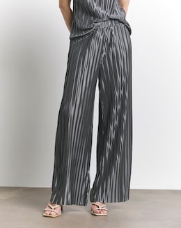 Joanna Hope Plisse Wide Leg Trousers