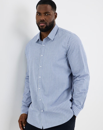 Long Sleeve Poplin Stripe Shirt Long