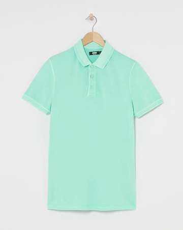 Garment Dyed Pure Cotton Pique Polo Long